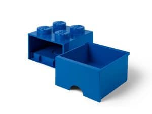 lego 5006130 aufbewahrungsstein mit schubfach und 4 noppen in blau