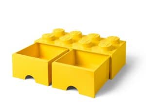 lego 5006133 stein mit 8 noppen und schubfachern in gelb