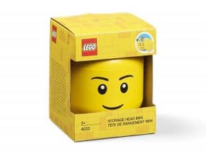 lego 5006258 jungenkopf kleine gelbe aufbewahrungsbox