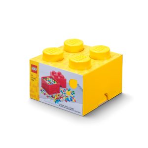 lego 5007128 aufbewahrungsstein mit 4 noppen in gelb