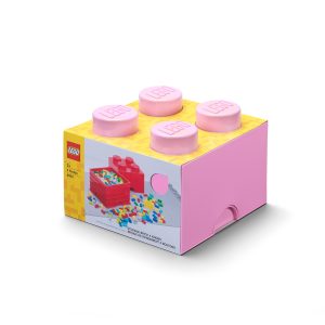 lego 5007267 aufbewahrungsstein mit 4 noppen in hellviolett